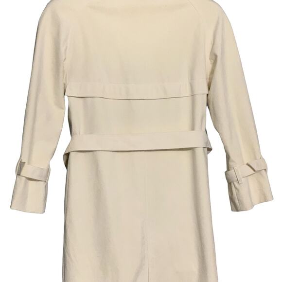 Vintage 1970s Adolph Schuman for Lilli Ann Suede Trench Coat Belted Size Medium - Picture 9 of 10